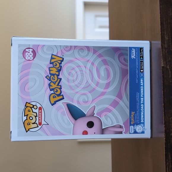 Pokemon Funko Pop Espeon Flocked Special Edition #884 - Picture 3 of 8